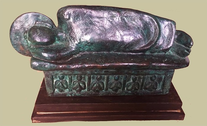 Lord Buddha, Bronze with Patina